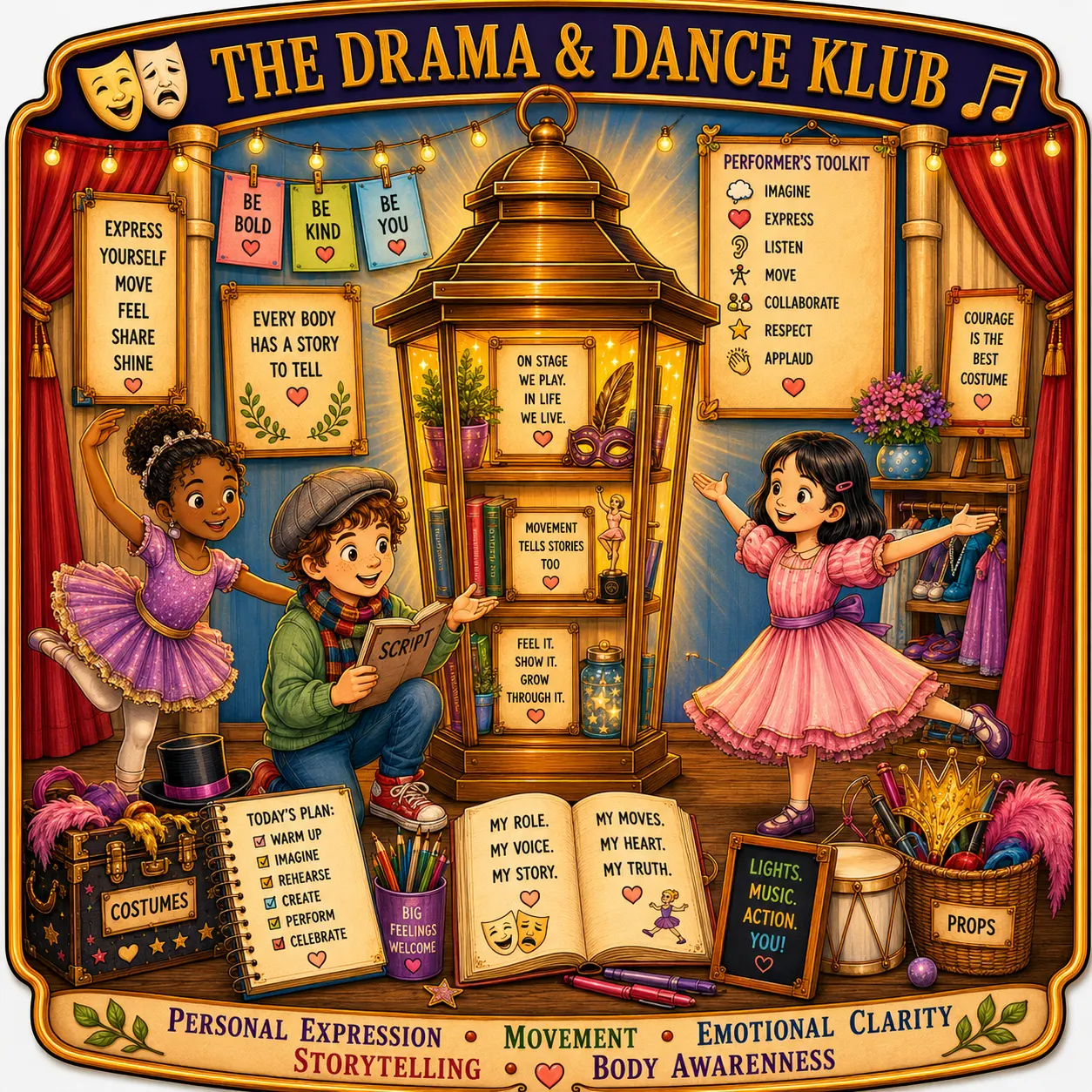 The Drama and Dance Klub illustration
