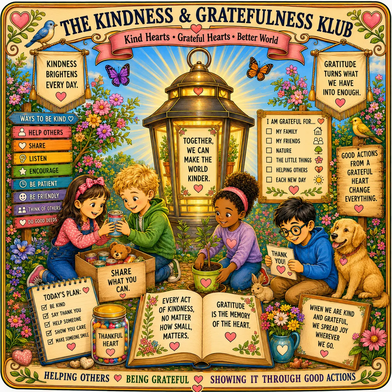 The Kindness and Gratefulness Klub illustration