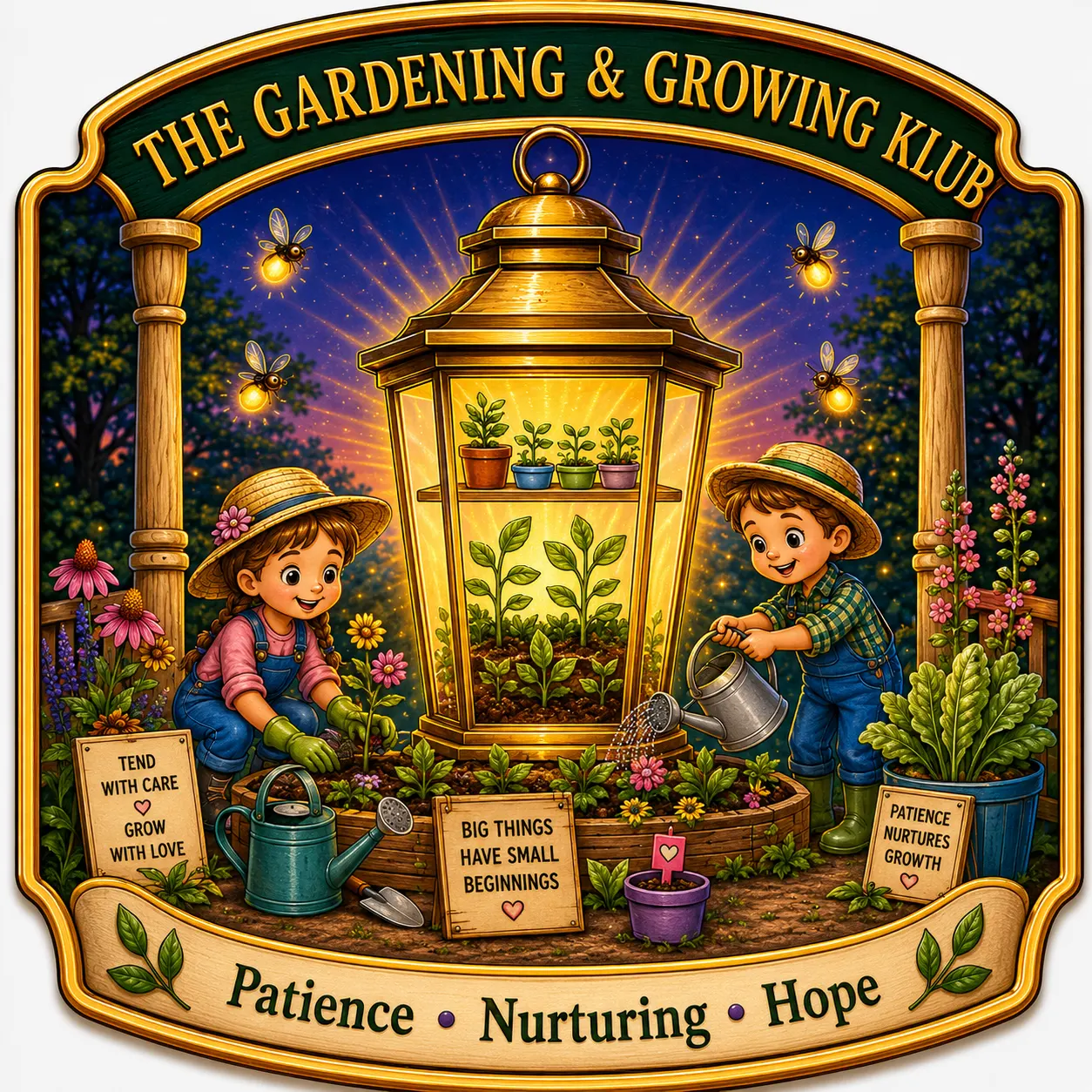 The Gardening and Growing Klub illustration