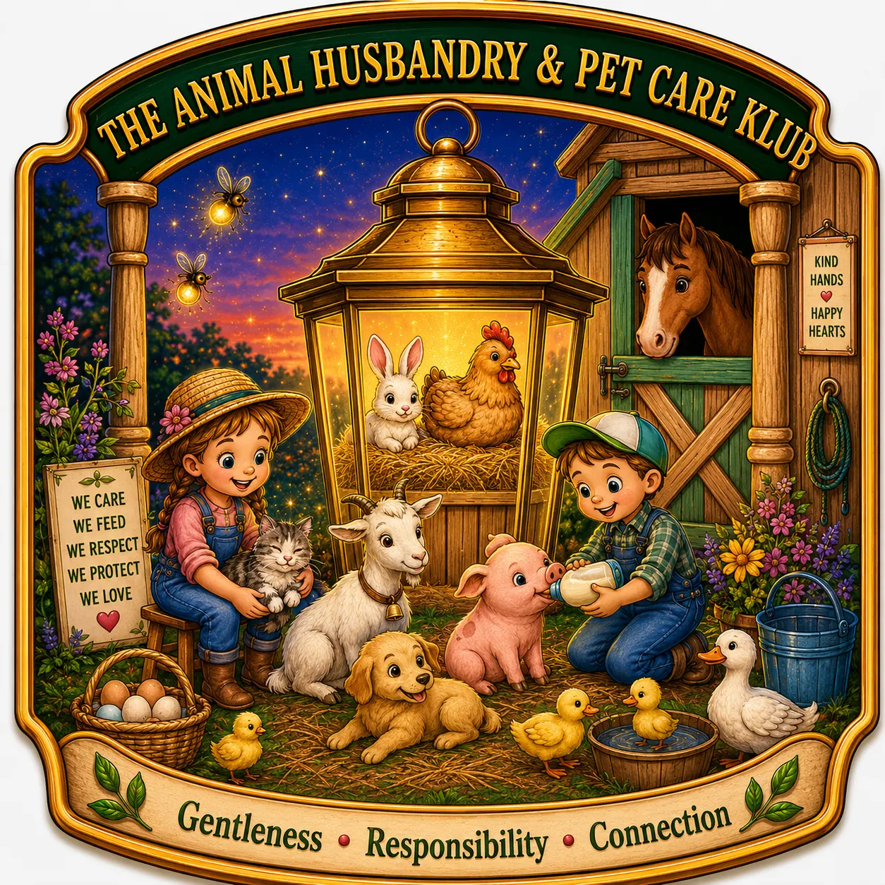 The Animal Husbandry and Pet Care Klub illustration